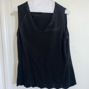 Merona Womens Black V-Neck Tank Top